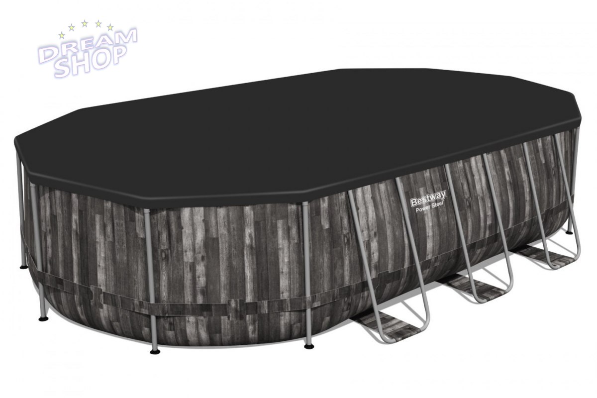 Basen Stelażowy 20FT / 610 x 366 x 122 cm Power Steel BESTWAY Basen Stelażowy 20FT / 610 x 366 x 122 cm Power Steel BESTWAY