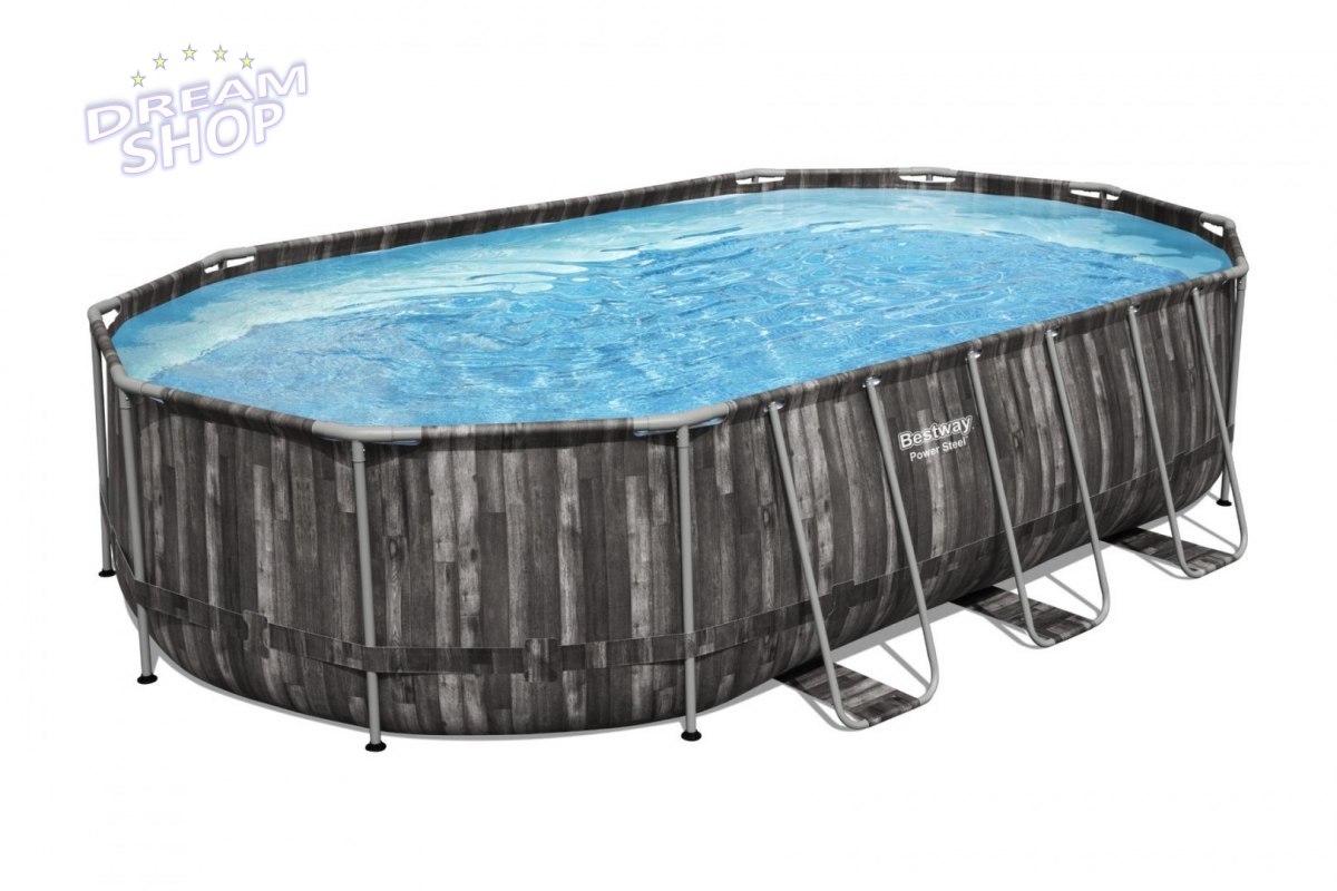 Basen Stelażowy 20FT / 610 x 366 x 122 cm Power Steel BESTWAY Basen Stelażowy 20FT / 610 x 366 x 122 cm Power Steel BESTWAY
