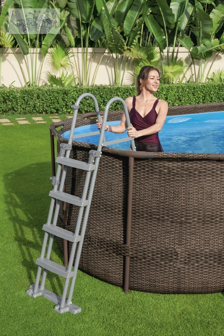 Basen Stelażowy 549 cm x 274 cm x 122 cm, Power Steel Swim VISTA series BESTWAY Basen Stelażowy 549 cm x 274 cm x 122 cm, Power Steel Swim VISTA series BESTWAY