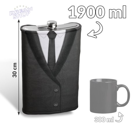 Gigantyczna Piersiówka Gentleman garnitur faceta Gigantyczna Piersiówka Gentleman garnitur faceta