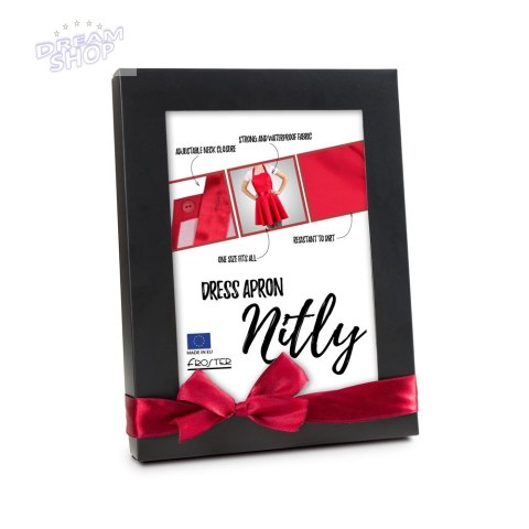Nitly Red Fartuszek Sukienka kuchenny dla KOBIETY Nitly Red Fartuszek Sukienka kuchenny dla KOBIETY
