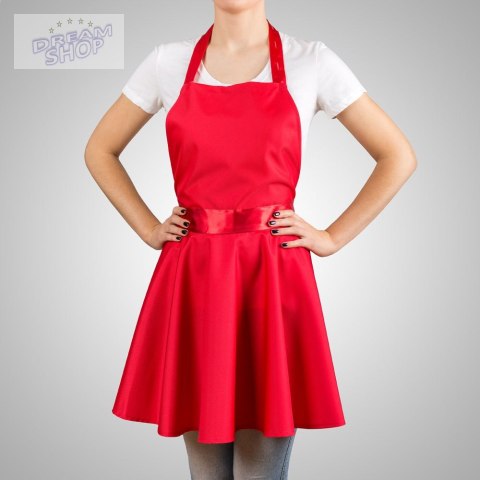 Nitly Red Fartuszek Sukienka kuchenny dla KOBIETY Nitly Red Fartuszek Sukienka kuchenny dla KOBIETY