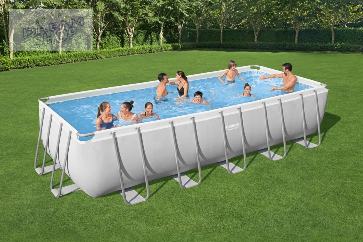 Basen Stelażowy Prostokątny 21ft. x 9ft. / 640 x 274x 132 cm POWERSteel BESTWAY Basen Stelażowy Prostokątny 21ft. x 9ft. / 640 x 274x 132 cm POWERSteel BESTWAY