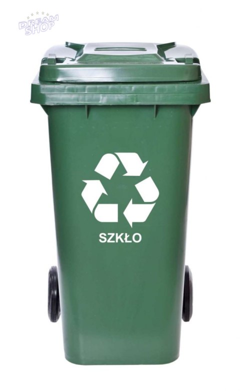 Pojemnik na odpady 120L kosz -zielony Pojemnik na odpady 120L kosz -zielony