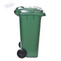 Pojemnik na odpady 120L kosz -zielony