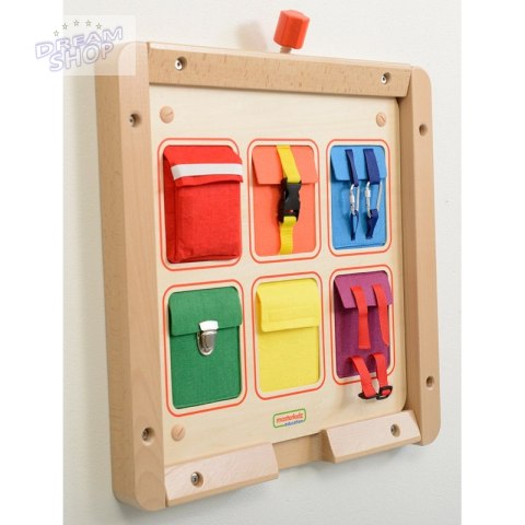 Kieszonki Do Zamykania i Otwierania Zamki Tablica Ścienna Masterkidz Kieszonki Do Zamykania i Otwierania Zamki Tablica Ścienna Masterkidz