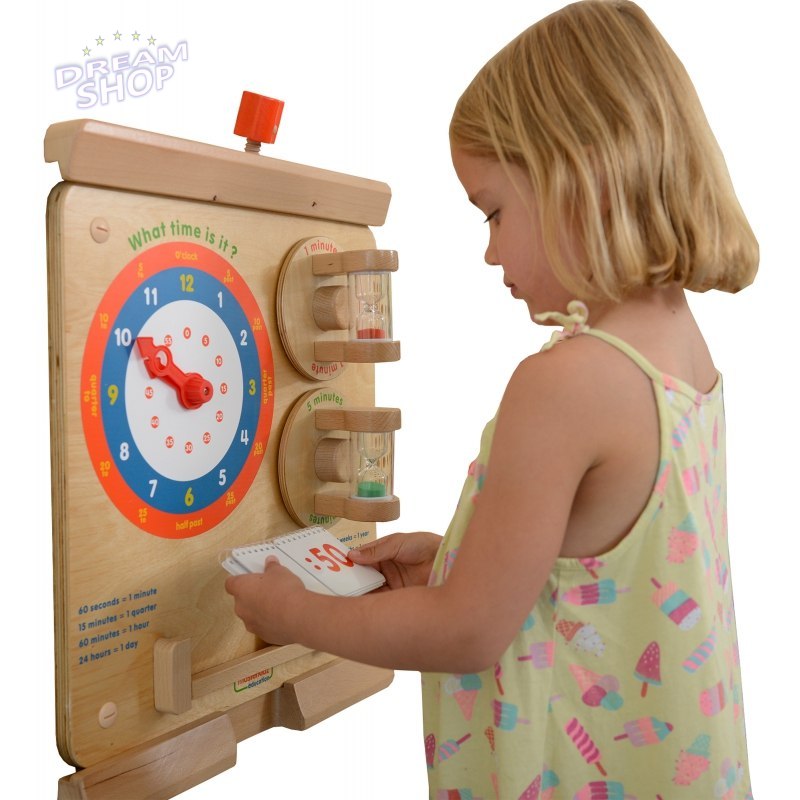 Nauka O Czasie Czytanie Godziny - Tablica Edukacyjna Masterkidz Nauka O Czasie Czytanie Godziny - Tablica Edukacyjna Masterkidz