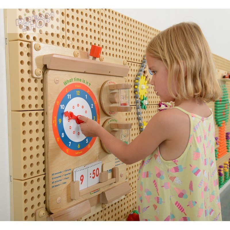 Nauka O Czasie Czytanie Godziny - Tablica Edukacyjna Masterkidz Nauka O Czasie Czytanie Godziny - Tablica Edukacyjna Masterkidz