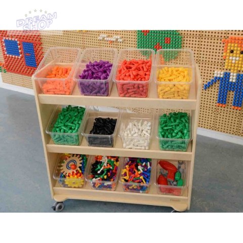 Szafka Kółka 3 Półki Na Akcesoria Do Tablicy Masterkidz STEM Szafka Kółka 3 Półki Na Akcesoria Do Tablicy Masterkidz STEM