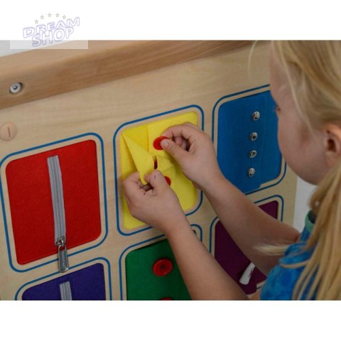 Tablica Ścienna Otwieranie I Zamykanie Zamków Suwaki Guziki Masterkidz Tablica Ścienna Otwieranie I Zamykanie Zamków Suwaki Guziki Masterkidz