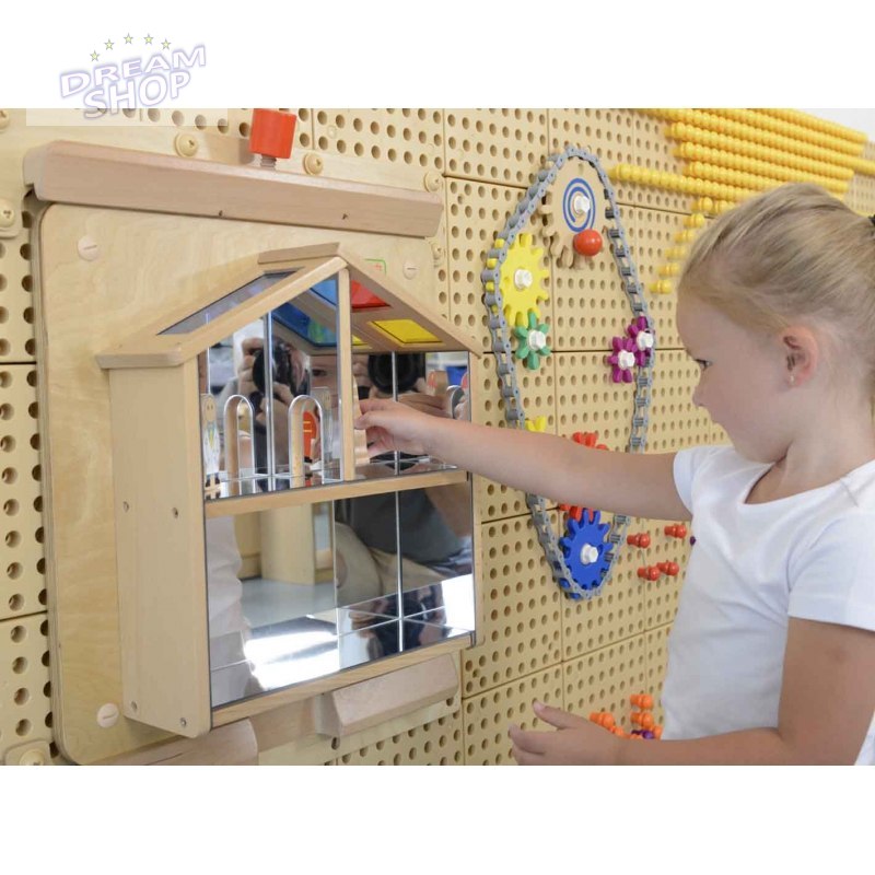 Tablica Ścienna Sensoryczna Domek Z Luster Masterkidz Tablica Ścienna Sensoryczna Domek Z Luster Masterkidz
