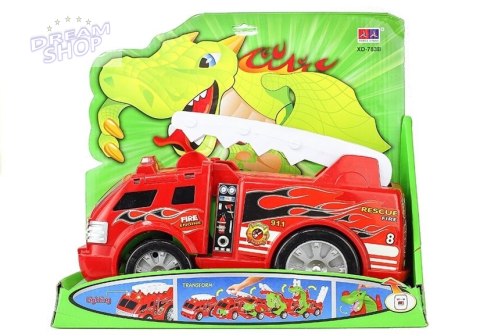 Auto Straż Transformacja Smok 2w1 Wóz Strażacki Auto Straż Transformacja Smok 2w1 Wóz Strażacki