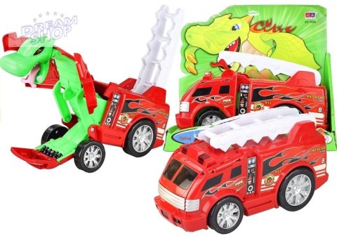 Auto Straż Transformacja Smok 2w1 Wóz Strażacki Auto Straż Transformacja Smok 2w1 Wóz Strażacki