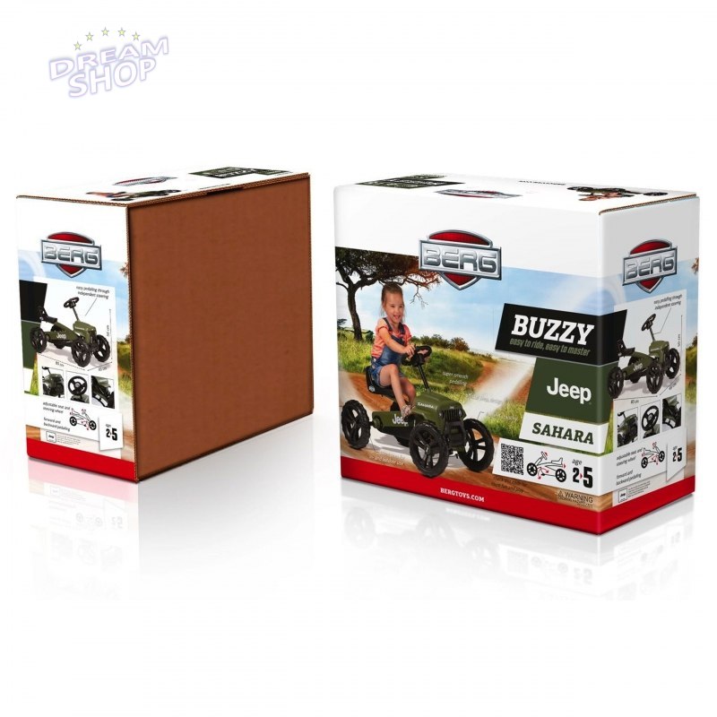 BERG Gokart Buzzy JEEP Sahara Ciche Koła do 30 kg BERG Gokart Buzzy JEEP Sahara Ciche Koła do 30 kg