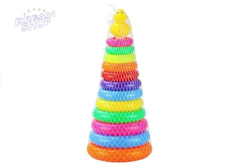 Piramidka z kółek Piramida 40cm Wysoka Układanka Piramidka z kółek Piramida 40cm Wysoka Układanka