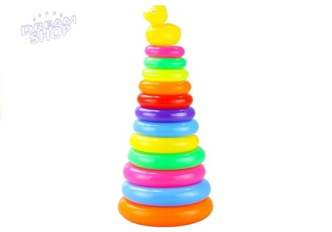 Piramidka z kółek Piramida 40cm Wysoka Układanka Piramidka z kółek Piramida 40cm Wysoka Układanka