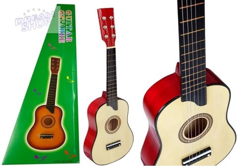 Gitara Drewniana z Kostką Kremowa Gitara Drewniana z Kostką Kremowa