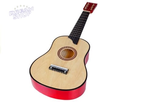 Gitara Drewniana z Kostką Kremowa Gitara Drewniana z Kostką Kremowa
