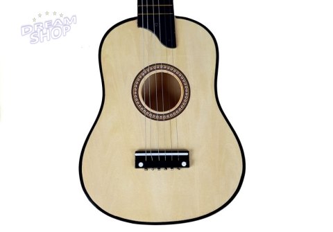 Gitara Drewniana z Kostką Kremowa Gitara Drewniana z Kostką Kremowa