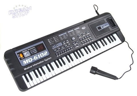Keyboard MQ-6102 61 Klawiszy Mikrofon Do Nauki Keyboard MQ-6102 61 Klawiszy Mikrofon Do Nauki