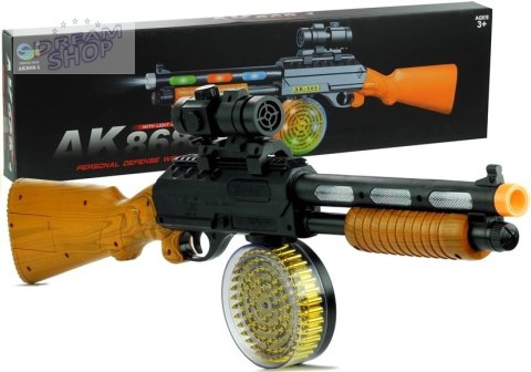 Pistolet Broń Karabin AK 868-1 Świeci Gra 60 cm Pistolet Broń Karabin AK 868-1 Świeci Gra 60 cm