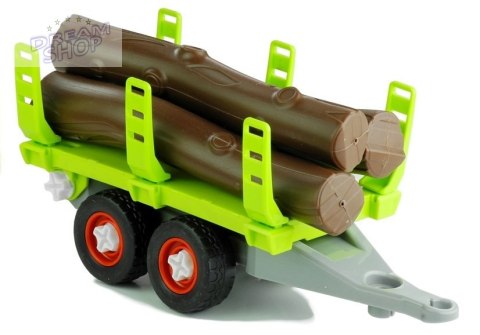 Rozkręcany Traktor z Przyczepą z Drewnem 43 cm Rozkręcany Traktor z Przyczepą z Drewnem 43 cm