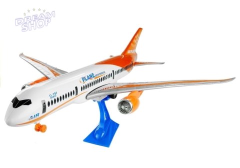 Samolot Pasażerski Biały Friction Podstawka 65 cm Samolot Pasażerski Biały Friction Podstawka 65 cm