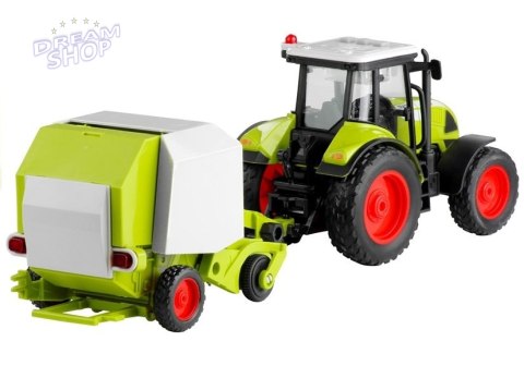 Traktor z Prasą Rolującą Do Belowania Gra 37,5 cm Traktor z Prasą Rolującą Do Belowania Gra 37,5 cm