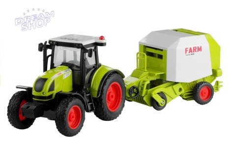 Traktor z Prasą Rolującą Do Belowania Gra 37,5 cm Traktor z Prasą Rolującą Do Belowania Gra 37,5 cm