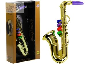 Zabawkowy Saksofon instrument w kolorze złotym