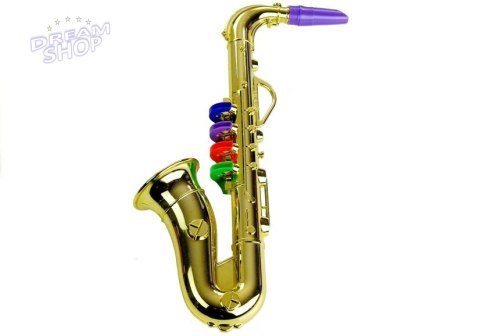 Zabawkowy Saksofon instrument w kolorze złotym Zabawkowy Saksofon instrument w kolorze złotym