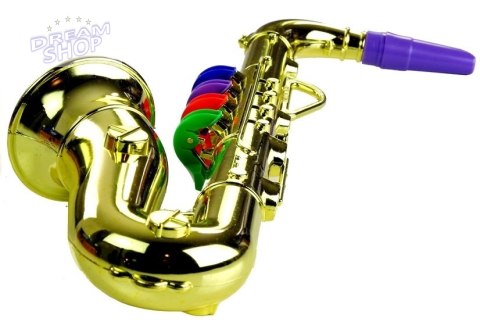 Zabawkowy Saksofon instrument w kolorze złotym Zabawkowy Saksofon instrument w kolorze złotym