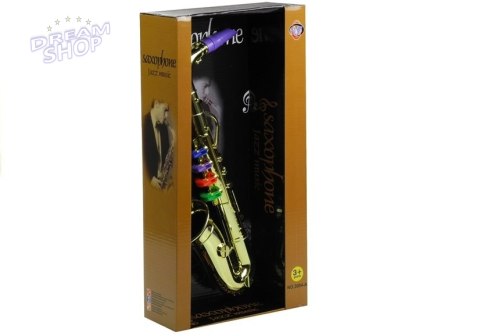Zabawkowy Saksofon instrument w kolorze złotym Zabawkowy Saksofon instrument w kolorze złotym