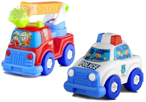 Zestaw Pojazdów Policja Straż Laweta Rozkręcane Zestaw Pojazdów Policja Straż Laweta Rozkręcane