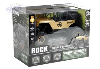Auto Zdalnie Sterowane Jeep R/C 1:18 Złoty