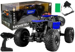 Auto Zdalnie Sterowane Monster Truck na resorach Niebieski
