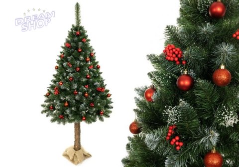 Choinka Sztuczna Sosna Diamentowa 220cm na Pniu