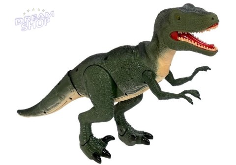 Dinozaur Velociraptor Porusza się Ryczy Świeci Dinozaur Velociraptor Porusza się Ryczy Świeci