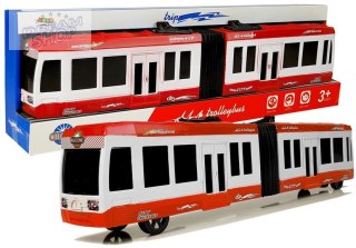 Autobus Przegubowy z Napędem Frykcyjnym Czerwony