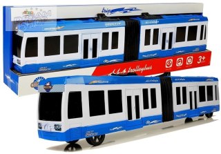 Autobus Przegubowy z Napędem Frykcyjnym Niebieski