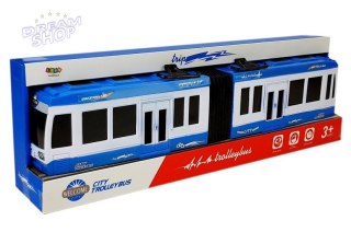 Autobus Przegubowy z Napędem Frykcyjnym Niebieski