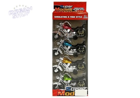Zestaw Motocykli z Naciągiem 4 sztuki Zestaw Motocykli z Naciągiem 4 sztuki