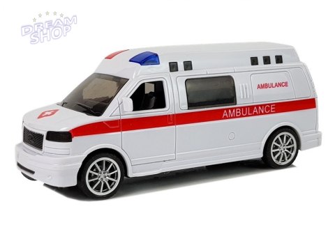 Ambulans Karetka Pogotowia z Napędem Dźwięk Syrena Światła Ambulans Karetka Pogotowia z Napędem Dźwięk Syrena Światła