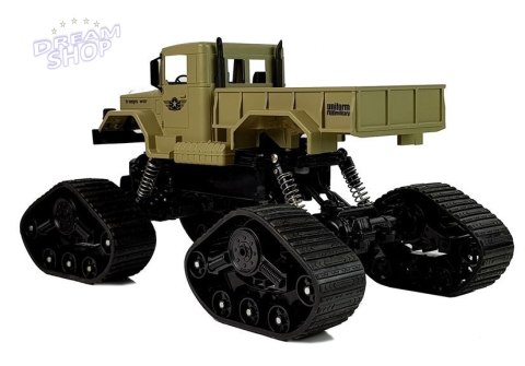 Auto Pickup Terenowe 1:12 Zdalnie Sterowany R/C Gąsienice Żółte