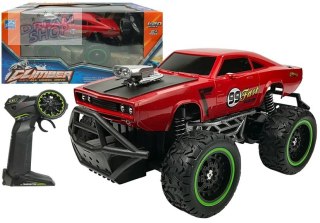 Auto Zdalnie Sterowane R/C 6.5 km/h Wysokie Koła Czerwone