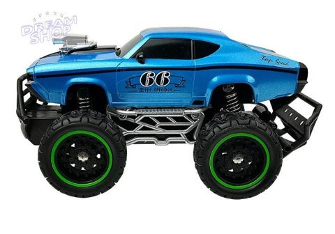 Auto Zdalnie Sterowane R/C 6.5 km/h Wysokie Koła Niebieskie Auto Zdalnie Sterowane R/C 6.5 km/h Wysokie Koła Niebieskie