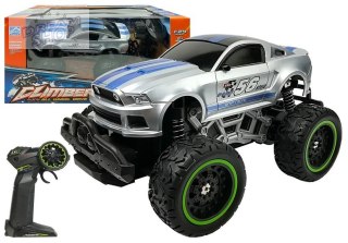 Auto Zdalnie Sterowane R/C 6.5 km/h Wysokie Koła Srebrne