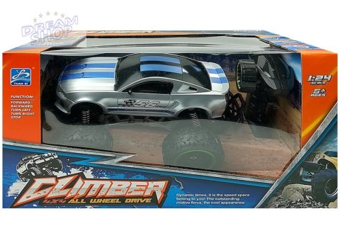 Auto Zdalnie Sterowane R/C 6.5 km/h Wysokie Koła Srebrne Auto Zdalnie Sterowane R/C 6.5 km/h Wysokie Koła Srebrne