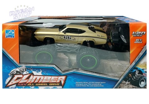 Auto Zdalnie Sterowane R/C 6.5 km/h Wysokie Koła Złoty Auto Zdalnie Sterowane R/C 6.5 km/h Wysokie Koła Złoty