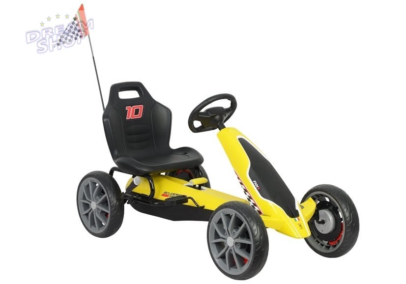 Gokart na Pedały Ferrari Żółty Gokart na Pedały Ferrari Żółty